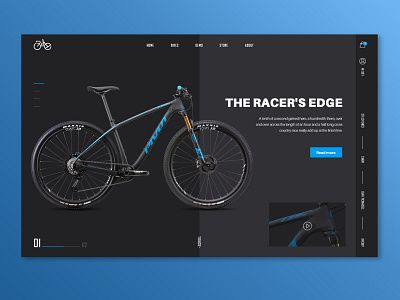 Cycle shop clean concept design homepage inteface ui ux web web design website