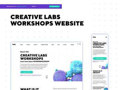 Creative Labs workshop website