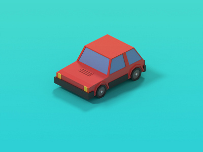 Low poly car