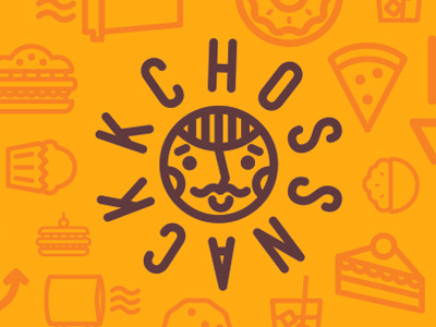 Kchos Snack coffee place food icon icon design logo snack