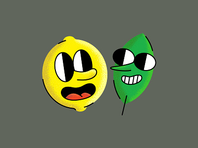 Matcha Lemonade character design doodle icon illustration vector