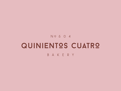 504 Bakery bakery branding logo pasteles pink repostería rosa tipografía tipography