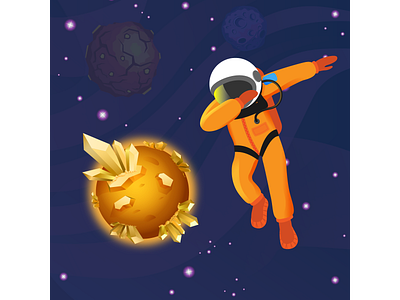 Space Cadet 01 design game design illustration logo mobile app space spaceman