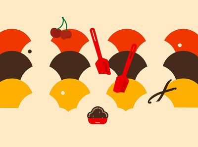 ice cream | branding | Matilde Tiriticco brand design branding creative design food graphic design illustration logo