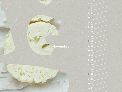 Foodie calendar - detail | Matilde Tiriticco advertising brand design branding creative design food graphic design illustration logo