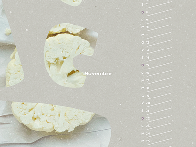 Foodie calendar - detail | Matilde Tiriticco