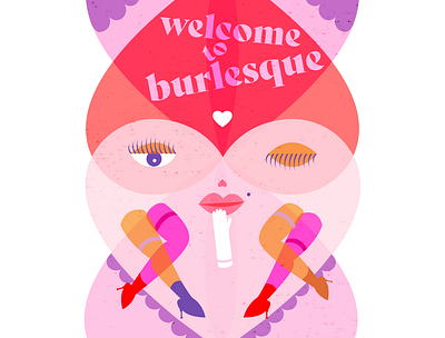 Burlesque | Matilde Tiriticco advertising brand design branding creative design graphic design illustration lingerie logo logodesign