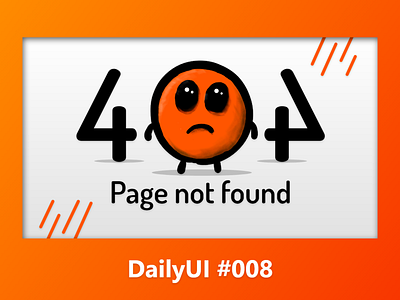 404 Error Page - DailyUI #008