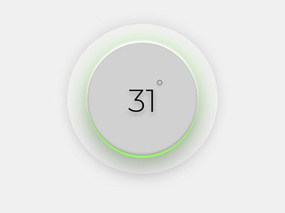 Thermostat Green design shrutiuiux thermostat ui ux