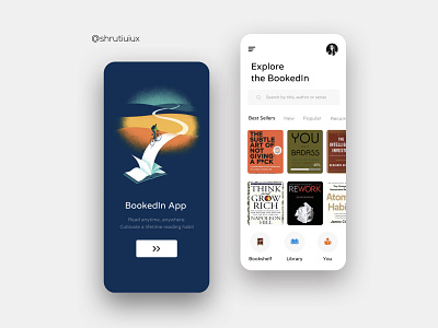 E book app lite app design dribbble mobile shrutiuiux ui uidesign ux uxdesign web