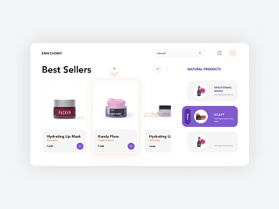 ENN closet shop design dribbble figma shrutiuiux ui web web design website