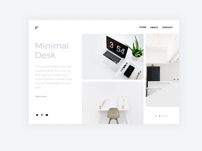 Minimal Desk Landing page app design dribbble figma minimal mobile shrutiuiux ui uidesign ux uxdesign