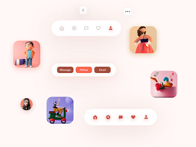 Profile screen component 10ddc app design dribbble mobile shrutiuiux ui uidesign uxdesign