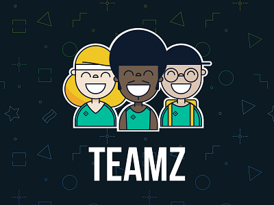 Teamz android competition draw game games illustration ios kids school smile team