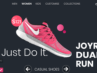 Nike Website Design - UI Design