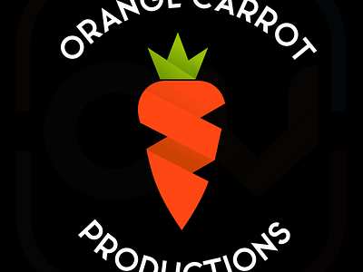 Carrot Logo - (Orange Carrot Production) branding design flat icon illustration illustrator logo minimal ui vector