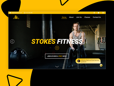 Fitness Landing Page Design