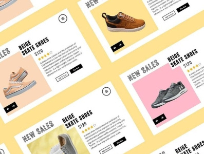 Shoe Detailed Page Design For Product Websites branding cart design flat graphic design minimal nike nike shoes ui web website