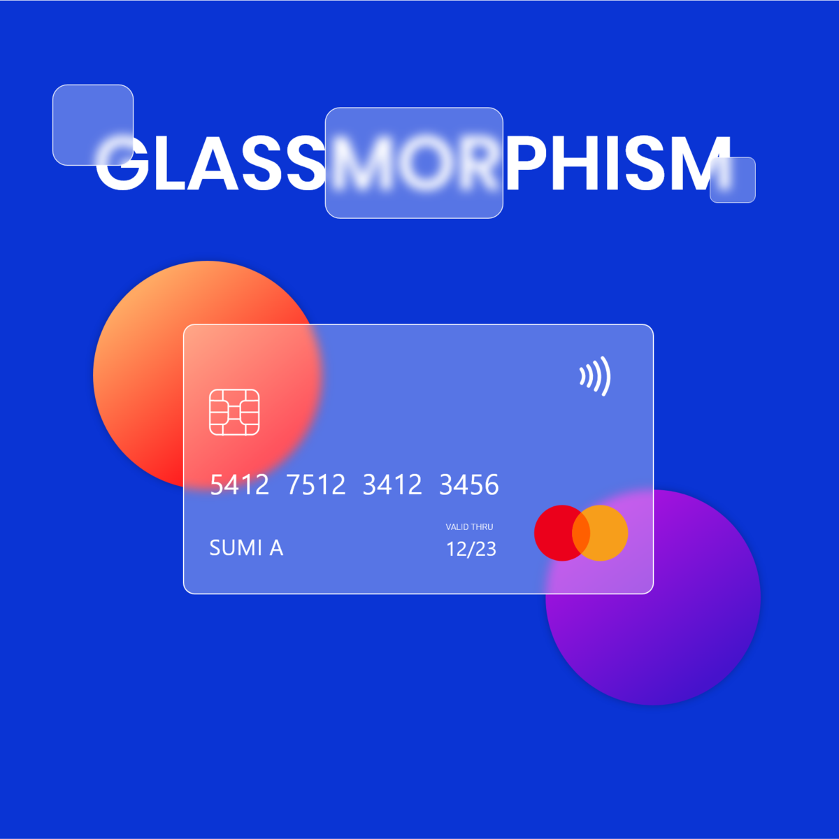 Glassmorphism Debit/Credit Card Design by Arun o v on Dribbble