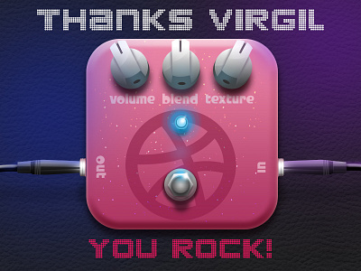 Virgil Rocks app fuzz guitar pedal icon tone
