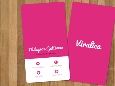 Viralica's New Business Cards