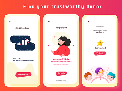 Blood donation app ui/ux