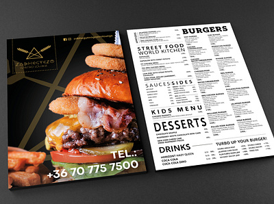 Zabhegyező - delivery flyer delivery design flyer flyer design flyers graphic graphic design indesign print restaurant