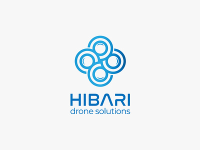 Hibari drone solutions - logo brand branding design drone graphic graphic design illustration logo logodesign logos vector