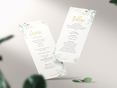Wedding menu card design graphic graphic design menu print wedding