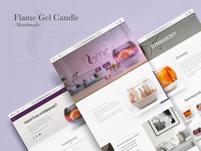 Flame Gel Candle - Webdesign design graphic graphic design webdesign webshop