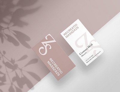 Massage business card businesscard design graphic graphic design massage print