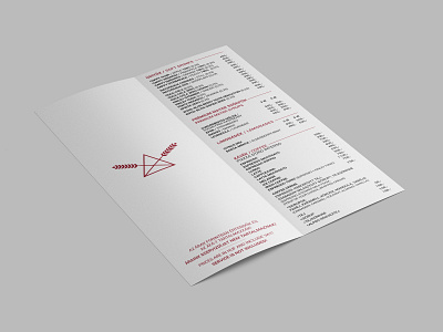 Zabhegyező Brasserie & Brunch - drink menu design drink menu graphic graphic design indesign menu print restaurant