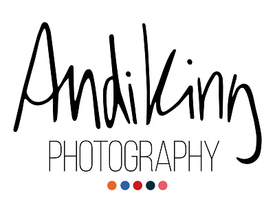 Andi King Photography brand branding color font fonts handwriten handwriting handwriting font lettering logo photography photography logo type typeface typeface design