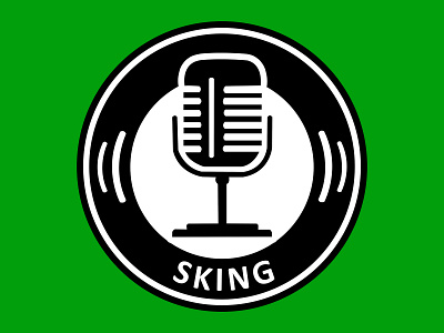 SKing Voice Logo antique mircophone black black white brand branding design green illustration logo microphone radio radio show talk show vector vintage microphone voice voice acting