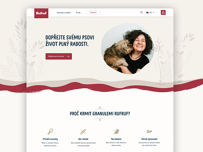 RufRuf - food for dogs design dog ecommerce ecommerce shop eshop pet ui web website