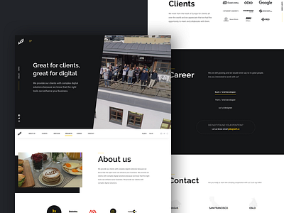 WDF | Digital agency redesign digital homepage redesign studio ui