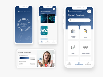 University Mobile App Concept design mobile ui ux