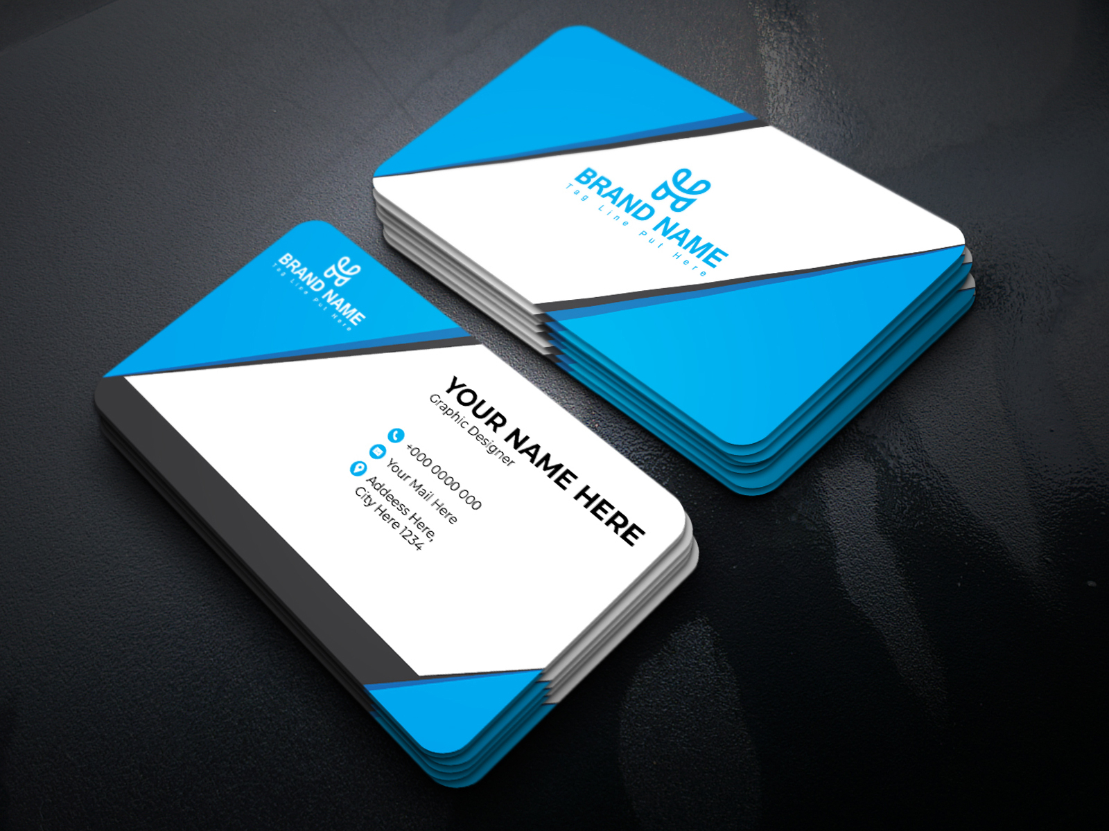 Professional Unique Business Card Template by Rasel's Design on Dribbble