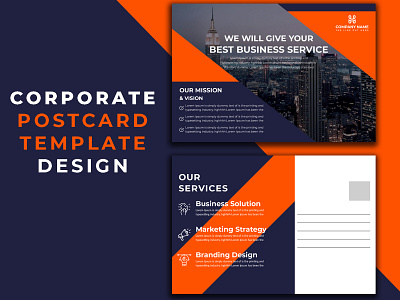 Corporate Postcard Template Design