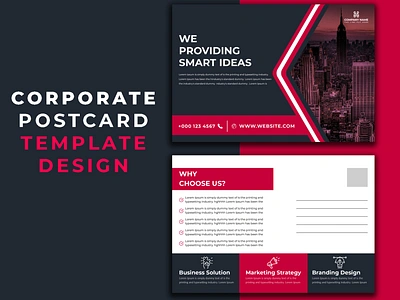 Corporate Postcard Design brand design branding design fiverr postcard postcard design postcard mockup postcard project postcard template postcardproject postcards poster design rasel ahmed typography vector