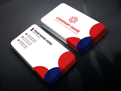 Red Minimal Business Card TEmplate