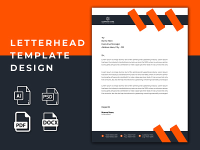 Minimal Letterhead Template Design