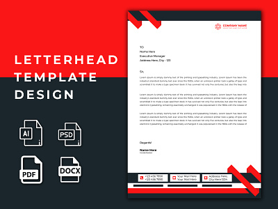 Letterhead Template Design