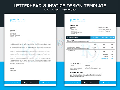 Letterhead & Invoice Template