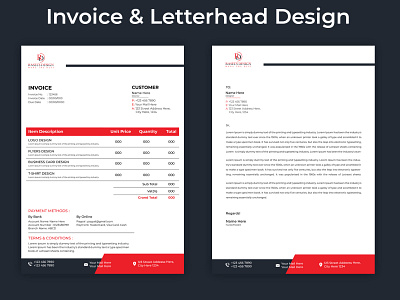 Invoice & Letterhead Design Template