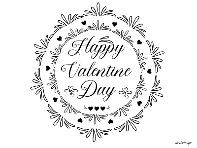 Valentine Day Typography Design