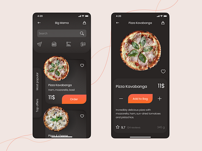 Food Delivery Mobile App design food delivery app food delivery service mobile app ui ui design