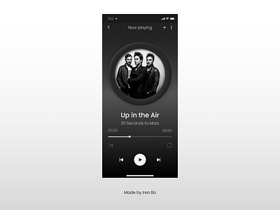 Instagram Post 3 2 mobile mobile app music music player musicapp ui ui design