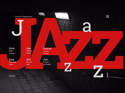 Jazz concert band banner concept design dmytro havrykov dribbble graphic graphicdesign illustration jazz jazz concert minimalism music music art poster art posters ui webdeisgn