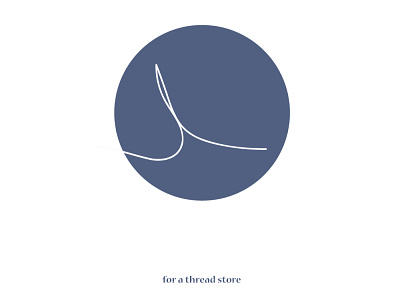 logofolio 2021 #2 "for a thread store" branding design graphicdesign logo logos logotype store thread vector